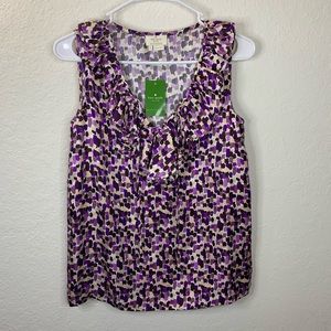 Kate Spade silk tank NWT Size 0